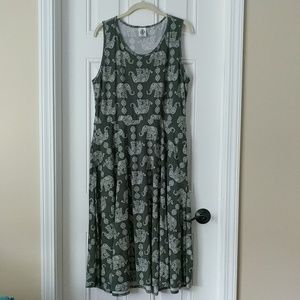 Agnes and Dora Fit and Flare Angelou Dress